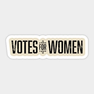 Vintage 1920's Votes for Women Wordmark (Black) Sticker
